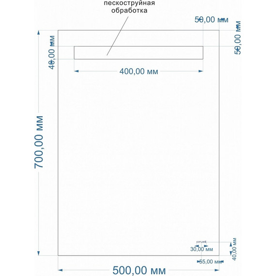 Зеркало Cersanit Base 010 Led 50 см KN-LU-LED010*50-b-Os - фото 6