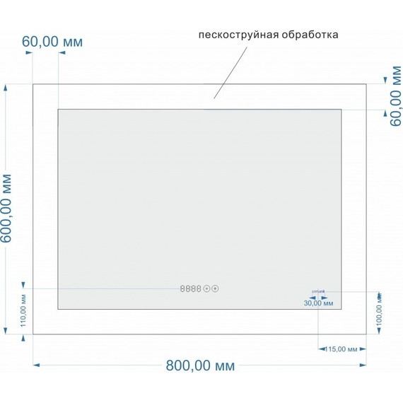 Зеркало Cersanit Design Pro 060 Led 80 см KN-LU-LED060*80-p-Os - фото 5
