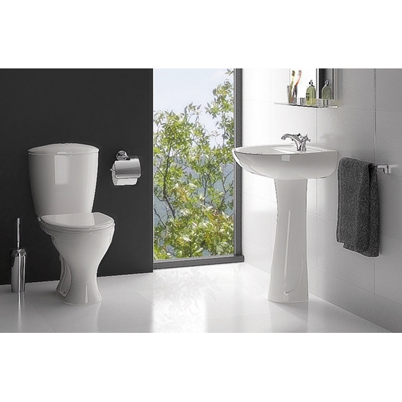 Унитаз-компакт Santeri Версия 1.P401.5.S00.00B.F с крышкой полипропилен - фото 2