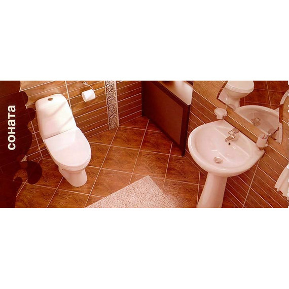 Унитаз-компакт Santeri Соната 1.P201.2.S00.00B.F с крышкой полипропилен - фото 4