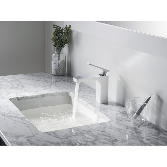 Смеситель для раковины Timo Torne 4361/00-16F, хром/белый - фото 4