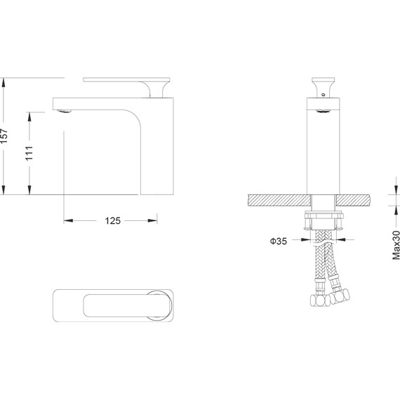 Смеситель для раковины Timo Torne 4361/00-16F, хром/белый - фото 5