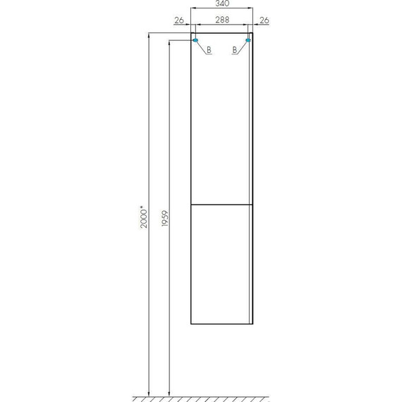 Пенал подвесной Акватон Беверли 34 см 1A235403BV01L, белый - фото 7