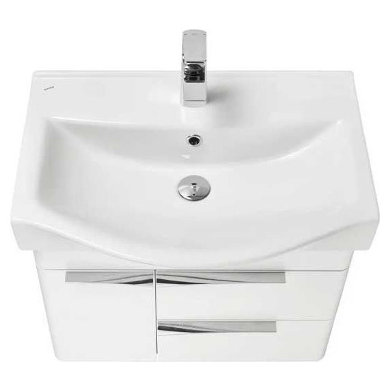 Тумба подвесная с раковиной Акватон Беверли 65 см 1A2353K0BV010, белый - фото 5