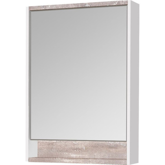 Зеркало-шкаф Акватон Капри 60 см 1A230302KPDA0, белый/бетон пайн - фото 