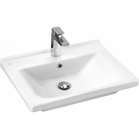 Тумба подвесная с раковиной Акватон Капри 60 см 1A2301K1KP010, белый - фото 9