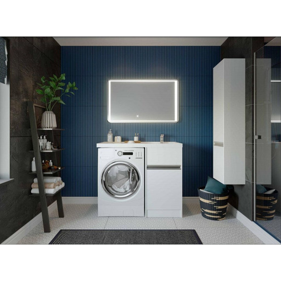 Тумба напольная с раковиной-столешницей Акватон Лондри 105 см 1A2360K1LH010 (раковина справа) - фото 8