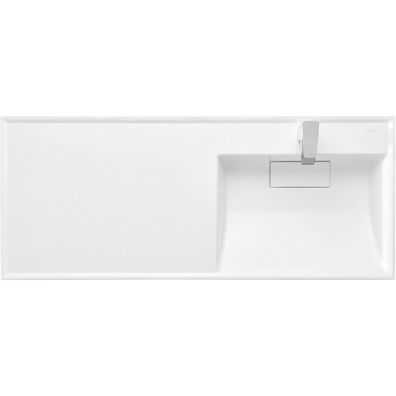 Тумба напольная с раковиной-столешницей Акватон Лондри 120 см 1A2359K0LH010 (раковина справа) - фото 6