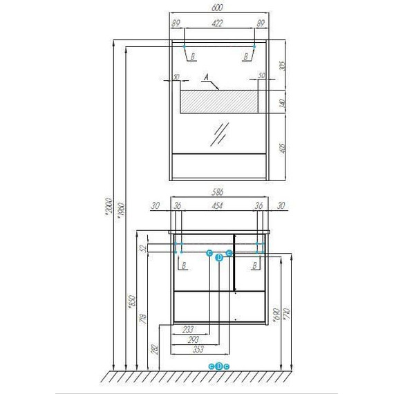 Зеркало-шкаф Акватон Ривьера 60 см 1A238902RVX20, белый - фото 5