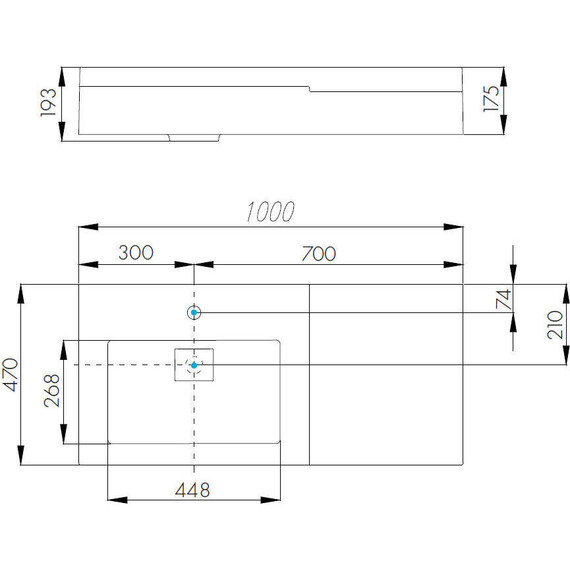 Тумба подвесная с раковиной Акватон Сакура 100 см 1A2349K1SKW80, белый/ольха наварра - фото 7