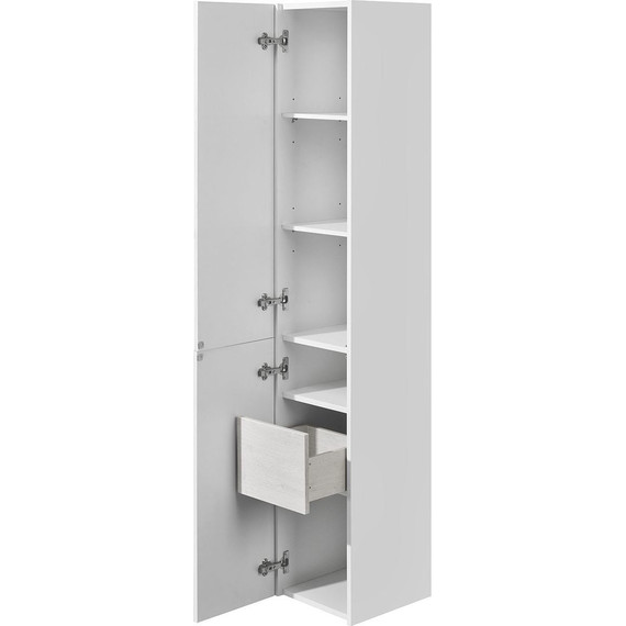 Пенал подвесной Акватон Сакура 33 см 1A219903SKW8L, белый/ольха наварра - фото 4