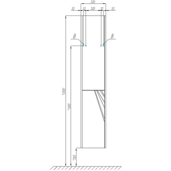 Пенал подвесной Акватон Сакура 33 см 1A219903SKW8L, белый/ольха наварра - фото 8
