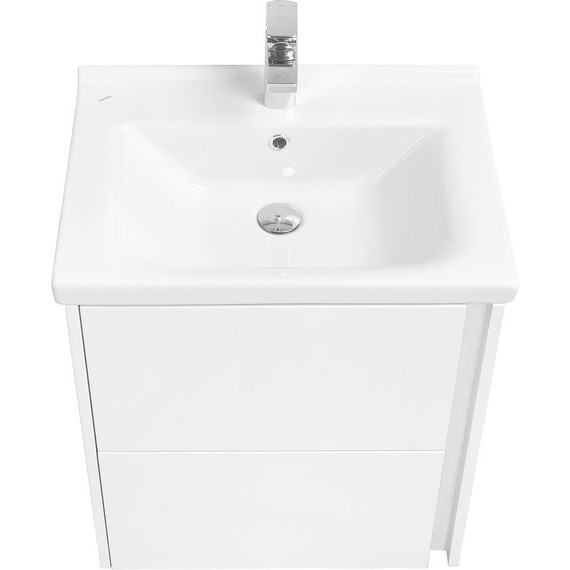 Тумба подвесная с раковиной Акватон Стоун 60 см 1A2314K1SX010, белый - фото 5