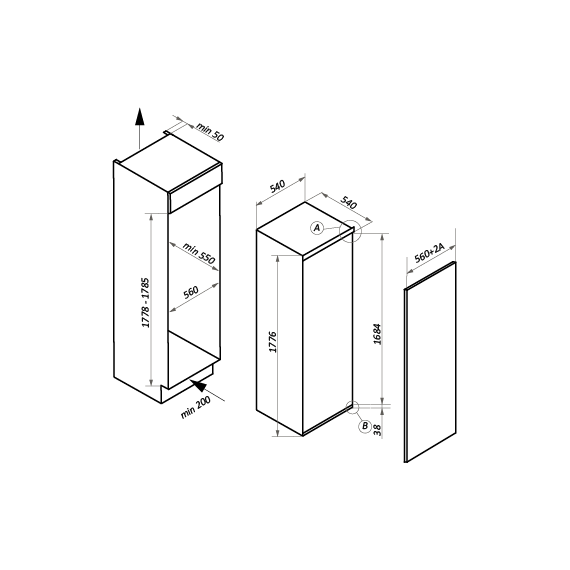 Встраиваемый однокамерный холодильник Maunfeld MBL177SW - фото 13