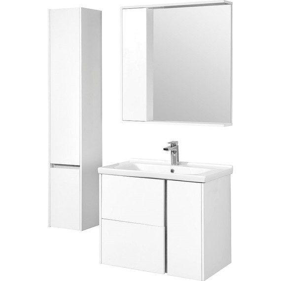 Пенал подвесной Акватон Стоун 30 см 1A228403SX01L, белый - фото 5