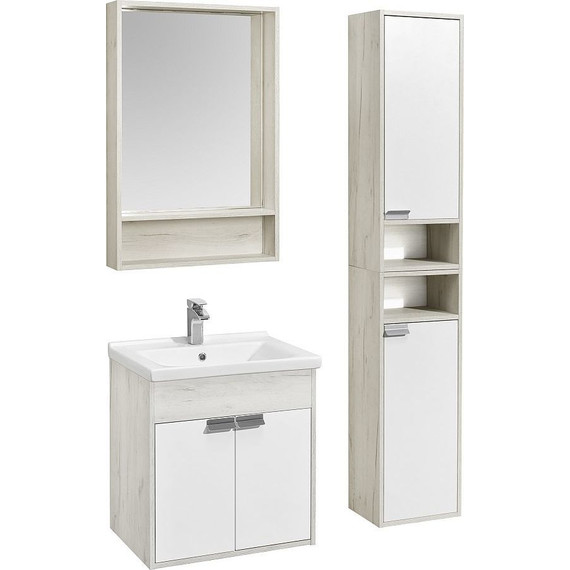 Зеркало-шкаф Акватон Флай 60 см 1A237602FA860, дуб крафт - фото 4