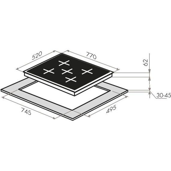 Индукционная варочная поверхность Maunfeld EVI.775-FL2-BK - фото 12