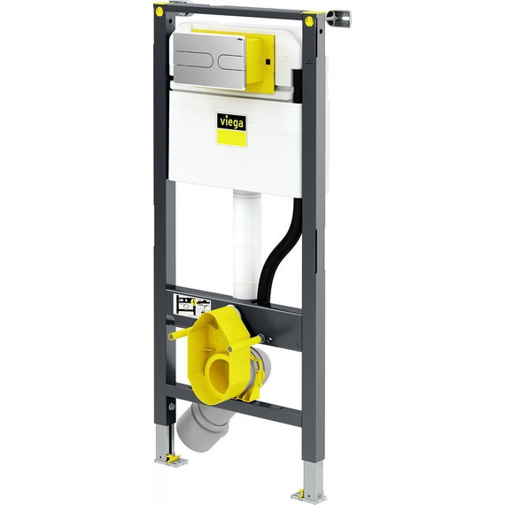 Инсталляция для подвесного унитаза Viega Prevista Dry 792862 (кнопка Visign for Style 23) - фото 