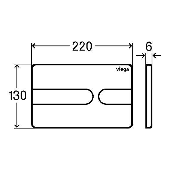 Инсталляция для подвесного унитаза Viega Prevista Dry 792862 (кнопка Visign for Style 23) - фото 6