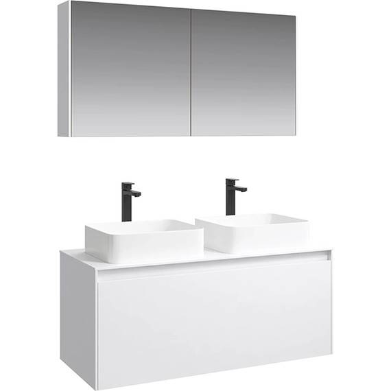 Зеркало-шкаф Aqwella 5 Stars Mobi 120 см MOB0412/MOB0717W, белый - фото 4