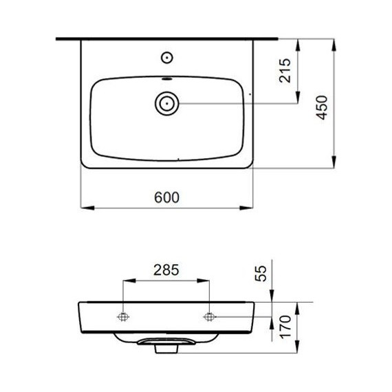 Тумба подвесная с раковиной Акватон Сильва 60 см 1A2118K1SIW60, дуб фьорд - фото 9