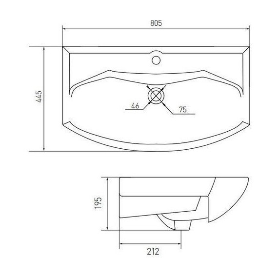 Тумба напольная с раковиной Aquaton Рико 80 см 1A2154K1RIB90, белый/ясень - фото 10