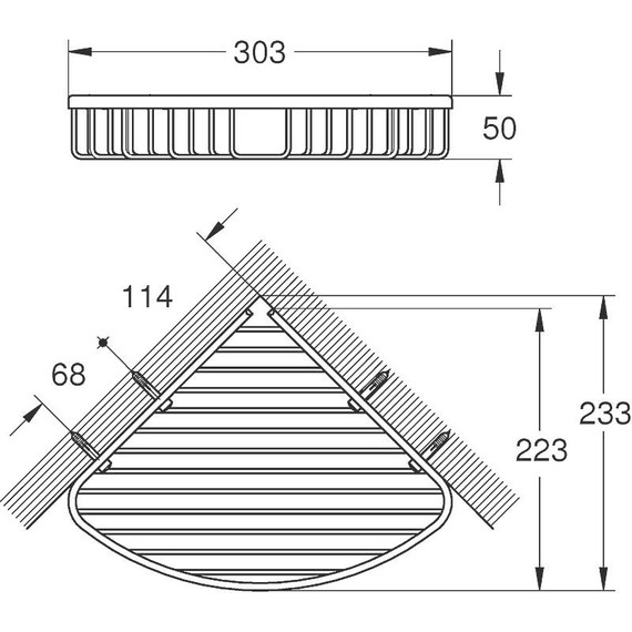 Полочка Grohe BauCosmopolitan 40663001 30 см - фото 2