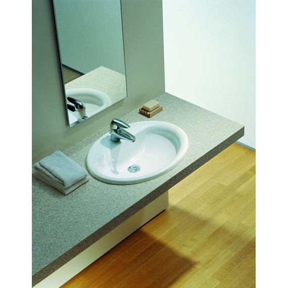 Раковина врезная на столешницу Laufen Pro 56 см 8.1395.1.000.104.1 - фото 2