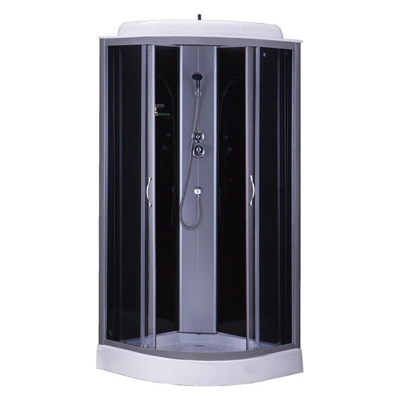 Душевая кабина Loranto CS-6681G 80х80 см, хром/тонированное - фото 