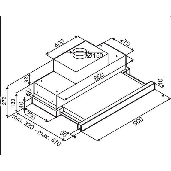 Вытяжка Maunfeld Galaxy 90, чёрный - фото 18