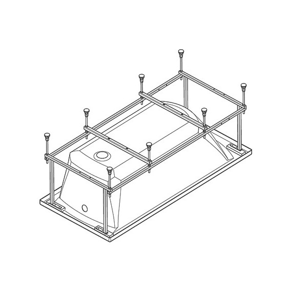 Монтажный комплект для ванны Santek Санторини 150x70 см 1.WH30.2.499 - фото 2