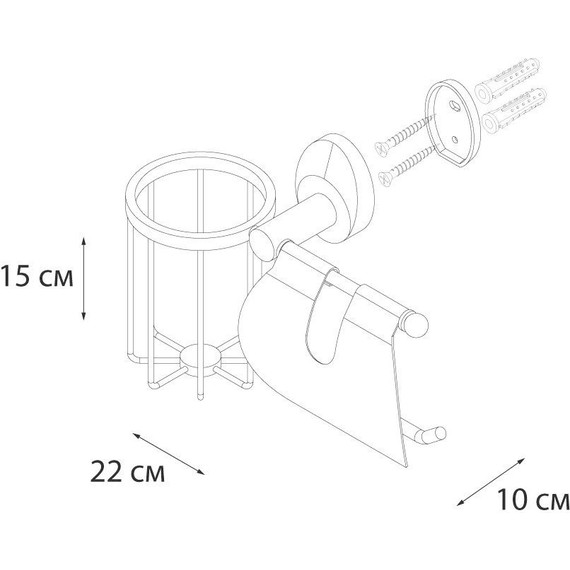 Держатель для туалетной бумаги Fixsen Europa FX-21809+10 - фото 3