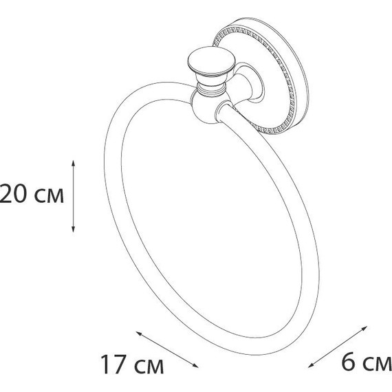 Кольцо для полотенец Fixsen Adele FX-55011 - фото 3