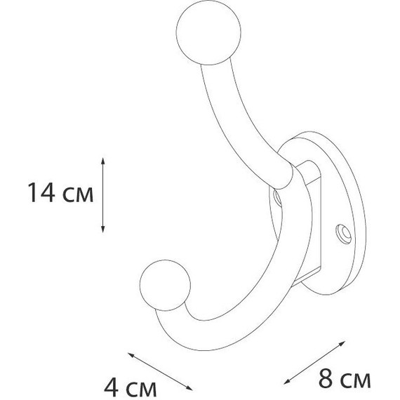 Двойной крючок Fixsen Hotel FX-31005A - фото 4