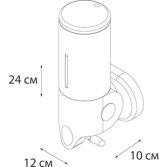 Дозатор для жидкого мыла Fixsen Hotel FX-31012A - фото 4