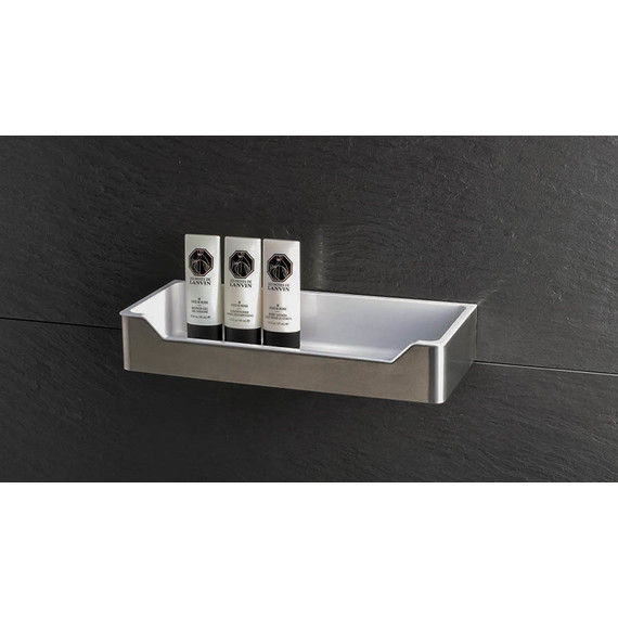 Полка прямоугольная Fixsen Hotel FX-31003C 32 см, хром/белый - фото 2