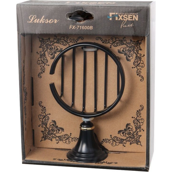 Мыльница Fixsen Luksor FX-71609B, цвет черный - фото 2