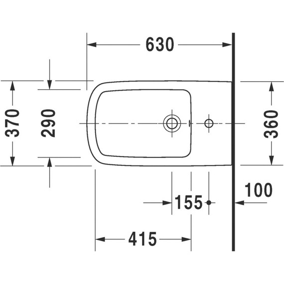 Биде напольное Duravit Durastyle 2283100000 - фото 3