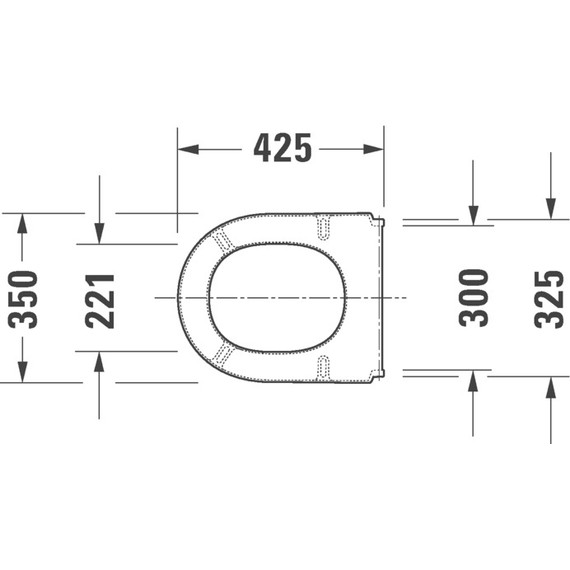 Сиденье с крышкой для унитаза Duravit Starck 3 дюропласт 0063810000 - фото 3