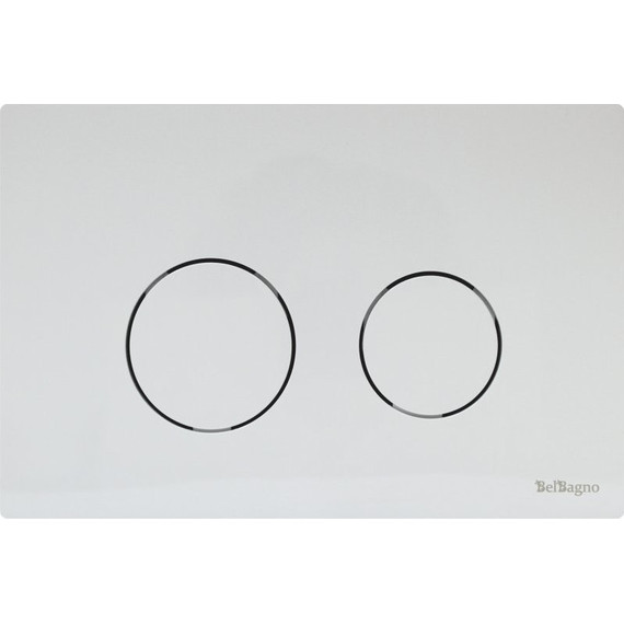 Кнопка смыва BelBagno TWIN BB-P57130, белый - фото 