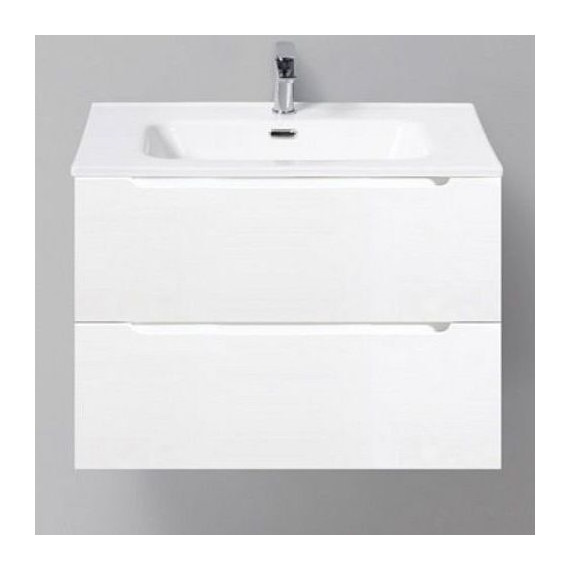 Тумба подвесная с раковиной BelBagno ETNA39-700/390-2C-SO-BL-P 70 см, Bianco Lucido, Цвет фасада: Bianco Lucido - фото 