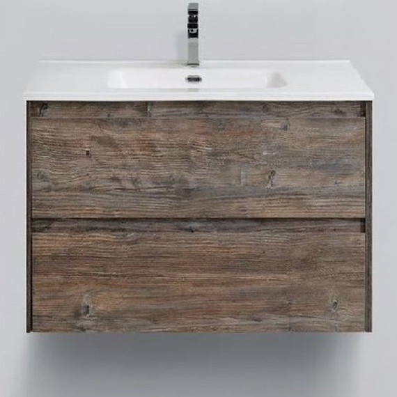 Тумба подвесная с раковиной BelBagno KRAFT 39-600/390-2C-SO-PP 60 см, Pino Pasadena - фото 