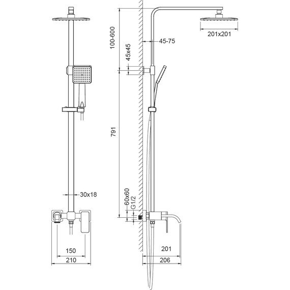 Душевая стойка Timo Selene SX-1013/00 - фото 6
