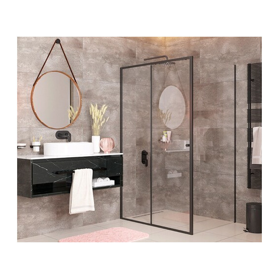 Душевое ограждение WasserKraft Dill 120х90 см 61S07, чёрный/прозрачное - фото 4