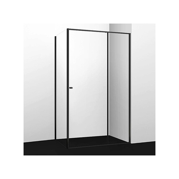 Душевое ограждение WasserKraft Dill 110х90 см 61S15, чёрный/прозрачное - фото 