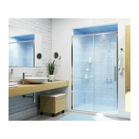 Душевая дверь WasserKraft Dinkel 130 см 58R30, хром/прозрачное - фото 4