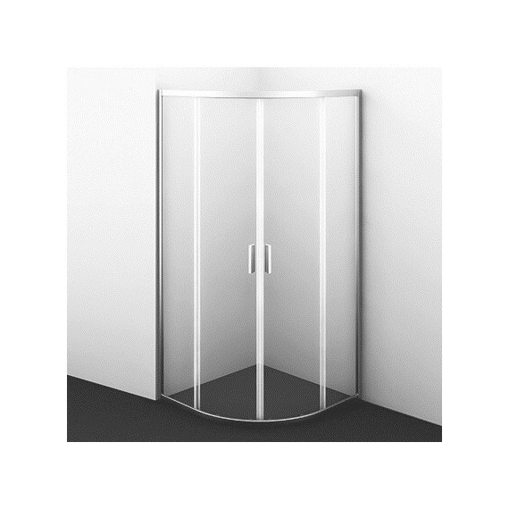 Душевое ограждение WasserKraft Lippe 90х90 см 45S01, хром/прозрачное - фото 
