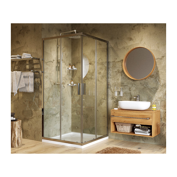 Душевое ограждение WasserKraft Lippe 80х80 см 45S02, хром/прозрачное - фото 4