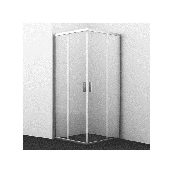 Душевое ограждение WasserKraft Lippe 80х80 см 45S02, хром/прозрачное - фото 