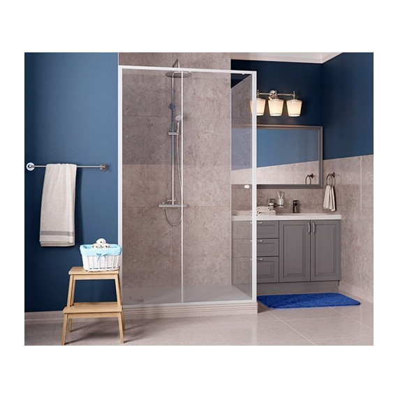 Душевое ограждение WasserKraft Rhin 120х90 см 44S07, белый/прозрачное - фото 4